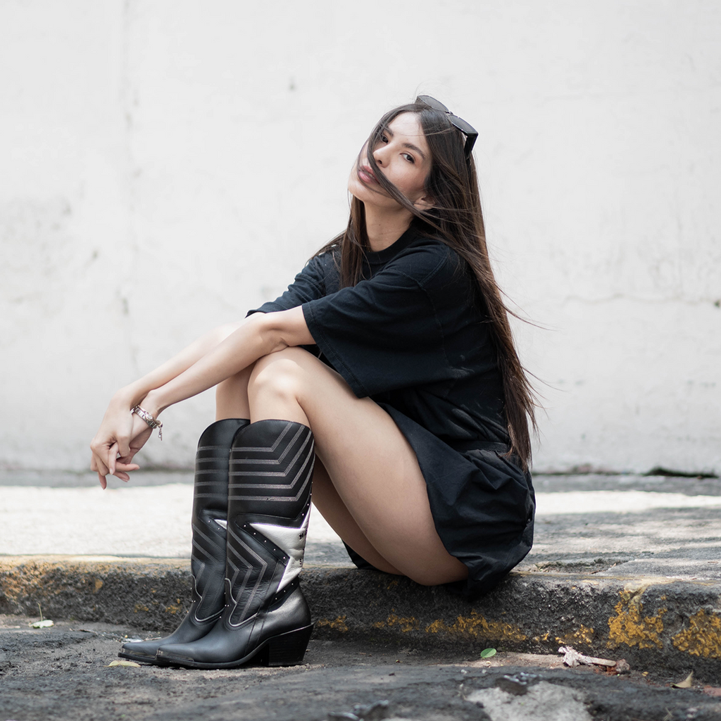 Botas Altas Modelos De Botas Cuadra Para Dama Dama Largas Botas De