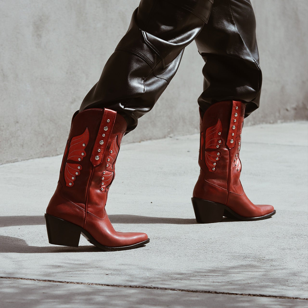 Botas Rvaqueras Rojas Altas MONARCH CHERRY RED - Botas vaqueras ROJAS / BALA DI GALA – BALA DI GALA ...